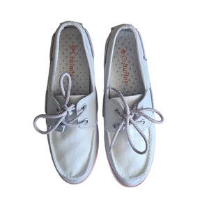Columbia Women's Vulc N Vent Lace Up Sneaker Shoes Non Marking Boat Shoes Sz 9